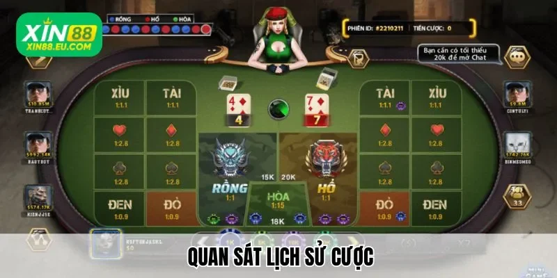 Quan sát lịch sử cược